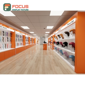 Premium Hair Extension Display Cabinet Glass Door Lockable Drawer Multi Tier Shelf Shop Display Cabinet - Product Image 3