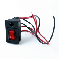Connecteur CC 2-en-1 5,5x2,5/2,1 mm avec interrupteur LED 12V et prise d'alimentation CC LN-06