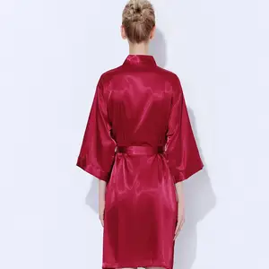 802 Hot Selling Frauen Nacht kleid V-Ausschnitt Atmungsaktiver Schlafanzug Hochwertige Nachthemden Seiden satin Frauen Nacht anzug