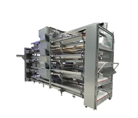 Cages à volailles pour 1000 poulets, cage automatique pour poules pondeuses de type H en acier pour l'élevage de poulets aux Philippines