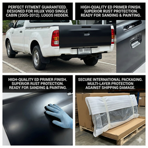 Puerta Trasera (Apertura Central, Sin Orificios) para Toyota HILUX <span class=keywords><strong>VIGO</strong></span> Cabina Simple 2005-2012, Piezas de Repuesto Directas para Carrocería - Product Image 5