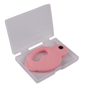 Jouets pour bébés, anneaux de dentition en silicone apaisants, anti-sucettes, lapin, petit éléphant, légumes - Product Image 3