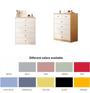 ארון אחסון מודרני רב-חלל מודרני שידה השידה של מגירות יחידת אחסון חדר השינה עם מגירות - Product Image 5