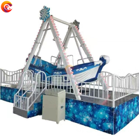 Personalizado equipo de juegos al aire libre parque de atracciones niños paseos columpio Barco Pirata mini para la venta