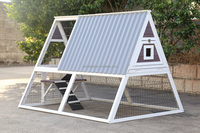 Cage à poules triangulaire en bois robuste et durable, poulailler