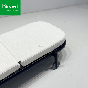 Chaise longue de piscine extérieure moderne de luxe, chaise longue de <span class=keywords><strong>jardin</strong></span> durable avec structure en aluminium, mobilier de patio portable pour cour et <span class=keywords><strong>jardin</strong></span> - Product Image 6