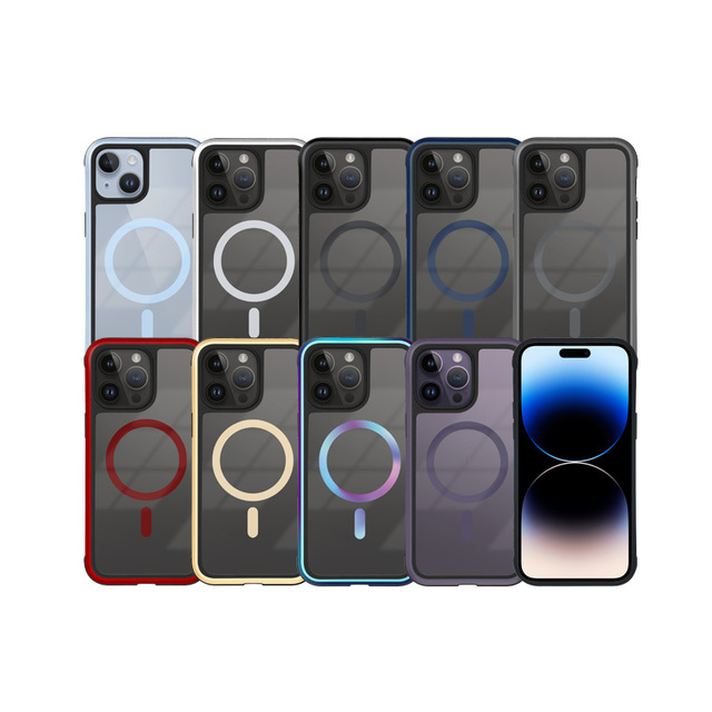 KZDOO a New Gen MagAres TPU PC Metal Aluminum Frame Magnet Wireless Charging Metal Phone case for iphone 14 Pro Max