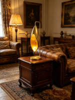 Fabricant OEM/ODM, lampe de table LED créative en forme de larme, à intensité variable, taille et couleur personnalisables, lampe de bureau en métal, garantie de 2 ans