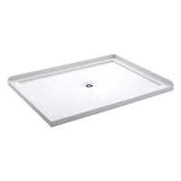 Domo Moderne – Bac de douche antidérapant certifié SMC/FRP de haute qualité pour hôtels et commerces, 1200x900mm, facile à installer