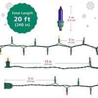Guirlande lumineuse LED de Noël en forme de cascade d'eau intérieure de haute qualité, guirlande de lumières en forme de glaçons, classée IP44, 26,5 pieds, blanc chaud
