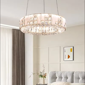 Zeal <b>Lighting</b> Living Room Hotel Lobby Stair Gold Crystal Chandeliers <b>Ceiling</b> Luxury for Dining Room - Product Image 2