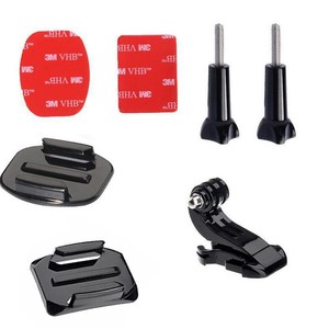 Compatible con <span class=keywords><strong>GoPro10</strong></span>, kit de accesorios de 7 piezas para montaje en casco, soporte fijo universal para cámara de acción DJI - Product Image 3