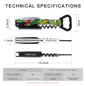 สว่านเปิดจุกพลาสติกพร้อมที่ตัดฟอยล์สำหรับร้านอาหาร - Product Image 3