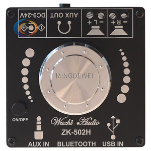 ZK-502H HIFI BT 5.0 TPA3116D2 carte amplificateur Audio de puissance numérique 50WX2 <span class=keywords><strong>ampli</strong></span> stéréo Amplificador Home cinéma AUX <span class=keywords><strong>USB</strong></span> - Product Image 2