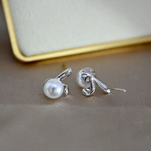 Support vide en argent S925 pour accessoires de perles DIY, pour pendentifs et boucles d'oreilles de style bijoux de mode 9323 - Product Image 3