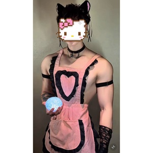 Traje <span class=keywords><strong>de</strong></span> cosplay <span class=keywords><strong>de</strong></span> uniforme <span class=keywords><strong>de</strong></span> sirvienta transparente <span class=keywords><strong>de</strong></span> tres piezas, <span class=keywords><strong>sexy</strong></span>, para mujeres y hombres - Product Image 1