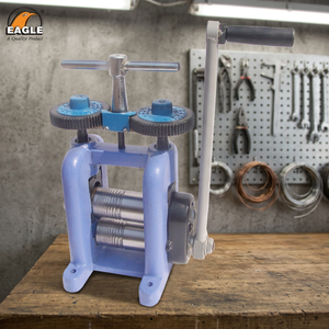 เครื่องรีดโลหะทำเครื่องประดับ รุ่น Eagle 64.1421 แบบใช้มือหมุน ชนิดอิตาลี พร้อมเกียร์บ็อกซ์ น้ำหนัก 25 กก. สำหรับทำสร้อยข้อมือ - Product Image 3