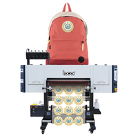Impresora UV DTF Locor de 60 cm Tamaño A2 Rollo a Rollo para Impresión de Calcomanías en Película de Transferencia en Frío, Plotter con Laminadora y Cabezales XP600 3200