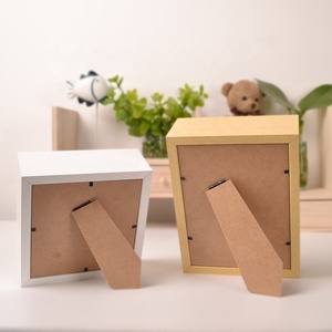 Cadre de Photo en bois de noyer noir et blanc MDF, décoration artistique, cadre de boîte à ombre 3d profonde - Product Image 5