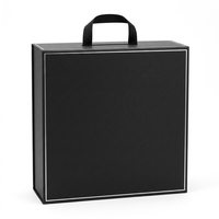 Boîte cadeau pliable extra large avec poignée, emballage rigide pour bottes et chaussures, logo personnalisé, emballage de luxe, carton robuste 2 mm