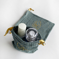Pochettes personnalisées en gaze de coton pour kits de bébé, sacs à cordon en coton pour maillots de bain avec votre design