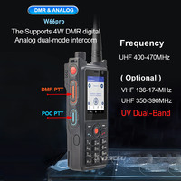 Anysecu W66pro 4W DMR W66pro Talkie-walkie analogique double mode NFC IP68 Smartphone Android Radio DMR et POC 4G LTE Zello/Realptt
