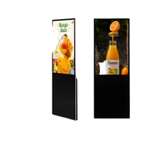 Écran d'affichage et de signalisation numérique intérieur 49 55 65 75 pouces Kiosque intelligent LCD vertical publicité debout au sol