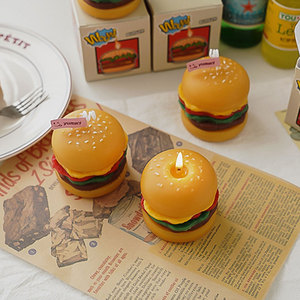 Velas Aromáticas Simuladas de Hamburgo para Decoración de Fiestas en Interiores, Aromas Personalizables para Adornos de Cocina y Escritorio, Acción de Gracias - Product Image 5