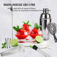 Kit de Shaker à Cocktail professionnel en acier inoxydable