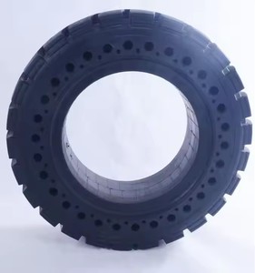 Fabrication de pneus pleins Roues en caoutchouc massif pour bétonnières, chariots élévateurs, remorques 10.00-20 10.00x20 Avec <span class=keywords><strong>jante</strong></span> 7.00 7.50 8.00 - Product Image 1