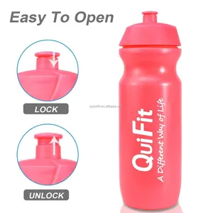 Botol air olahraga sepeda remas, lebih murah Hiking Outdoor Gym Fitness berkemah plastik bebas BPA, anti bocor