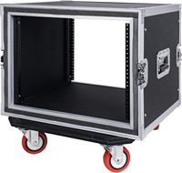 Rack audio 8U / Flight case ATA, Flight case pour amplificateur PA DJ 8U avec roues