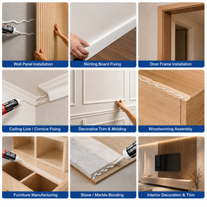 <span class=keywords><strong>Colle</strong></span> liquide haute adhérence à faible teneur en COV sans clou pour la construction - Product Image 6