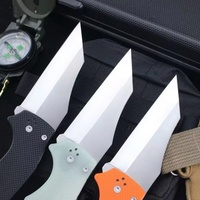 Navaja Plegable de Acero S30V G10 DIY OEM con Punta de Gota, Cuchillo de Bolsillo para Camping, Impresión 3D, Alta Calidad, Herramienta Premium al por Mayor