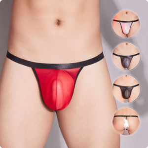 Ropa interior sexy para <span class=keywords><strong>hombre</strong></span>, ropa interior transpirable de color sedoso <span class=keywords><strong>desnudo</strong></span> sedoso - Product Image 2