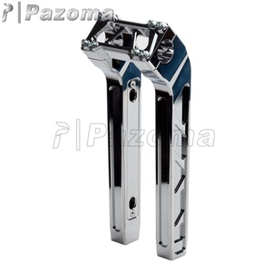 Riser Manubrio da 4" 6" 8" 10" 12" 14" con Piastra Superiore da 1" e Arretramento per Harley Softail Dyna Electra Glide Fatboy - Product Image 6