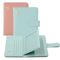 Portefeuille de voyage personnalisé avec protection RFID, étui en cuir pour passeport et cartes, accessoire de voyage familial