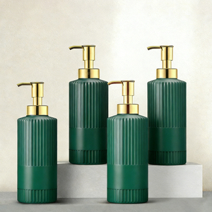 Botella de Champú de Plástico PET de Lujo de 500 ml, Botella Cosmética Redonda con Pulverizador - Product Image 1