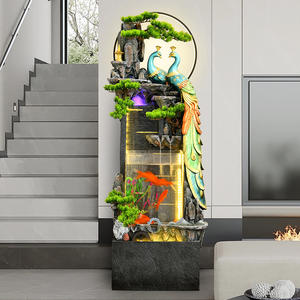 Nouvelle <span class=keywords><strong>fontaine</strong></span> <span class=keywords><strong>d</strong></span>'eau <span class=keywords><strong>zen</strong></span> de style chinois, ornements de rocaille, salon intérieur, balcon, bureau, palier, cadeau porte-bonheur - Product Image 2