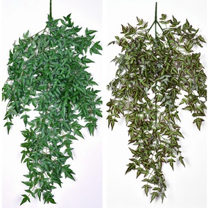 Xin Rongxin Artificial Vines 30cm-190cm PE Silk Greenery <b>Wall</b> Hanging Ceiling <b>Decor</b> Pastoral Style Plant Bouquet - Product Image 1