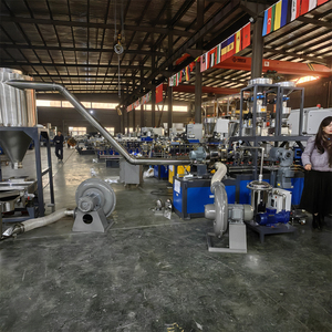 PP PE ABS Sắc Tố Màu Sắc Chủ Hàng Loạt Pelletizing Dòng Carbon Đen Tạo Hạt Twin-Vít Máy Đùn Với PLC - Product Image 5