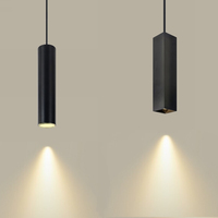 8w 12w 15w 20w 25w 30w Restaurant Cuisine Simple Cylindre Métal LED Salle À Manger Moderne Suspension