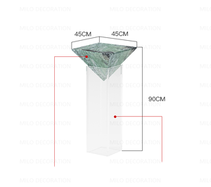 Italia verde mármol natural casual muebles de oficina en casa simple mesa auxiliar de moda - Product Image 3