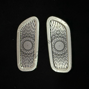 WZXD 2025 Embellecedor de Acero Plateado para Altavoces de Puerta Interior de Coche, 30 Piezas, Marco Protector de Altavoz para BYD TANG L - Product Image 4