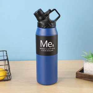 304 Stainless Steel Vacuum Tumbler <b>Large</b> Capacity Leak-Proof Thermal Insulation 6-12 Hours Outdoor Sports Water Bottle - Product Image 2