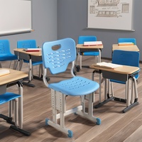 Chaises d'apprentissage, d'écriture et de lecture réglables en hauteur en plastique pour enfants, pour les étudiants