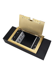 Fupai Đồng mở-loại nghiêng ẩn IP20 110-250V 0.5m cáp tiêu chuẩn nối đất điện thoại âm thanh video đa phương tiện ổ cắm trực tiếp - Product Image 5