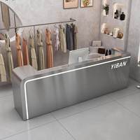 Comptoir de bar, table de salon de beauté, salon de coiffure, magasin de vêtements, design minimaliste moderne, personnalisable, MDF de niveau E1, comptoir de réception