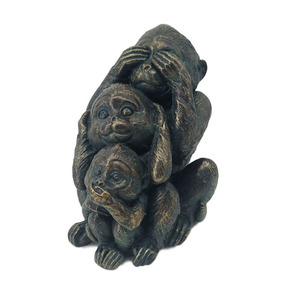 Nhựa Khỉ Bức Tượng Không Có Nhìn Thấy Không Có Thính Không Có Nói Khỉ - Product Image 4