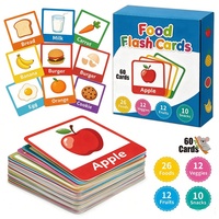 Cartes flash pour tout-petits de 12 mois, imperméables, cartes de reconnaissance pour enfants, cartes de cognition précoce pour la salle de classe